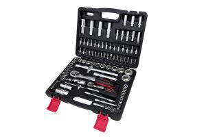 China Plastic  Box  93Pcs Mechanic Tool Sets Combo Kit  for car repairing on sale