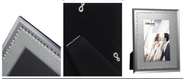 Quality Multi colored Classical square glass photo frame for landscape or portrait display for sale