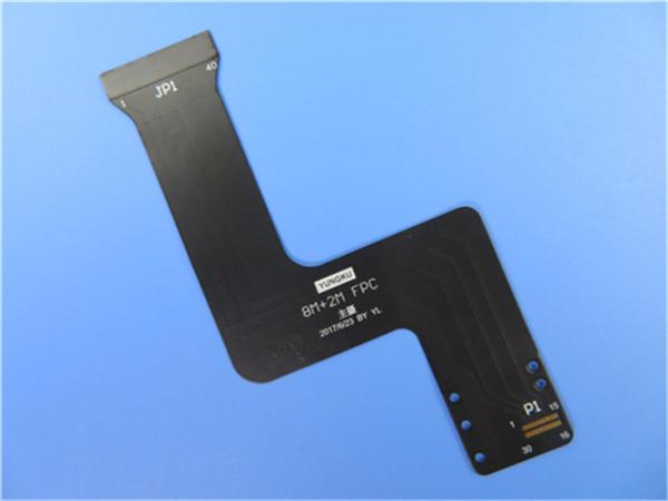 Quality Flexible Printed Circuit (FPC) Flexible PCB On Polyimide With Black Solder Mask for sale