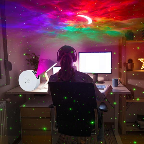 5V 2A Night Light Moon Star Projector Multifunctional With Remote