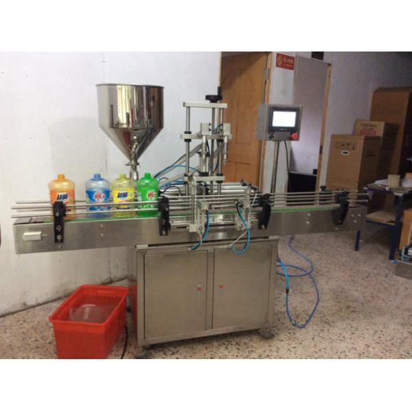 3600Bottles/H Automatic Pastry Filling Machine 4 Head Linear Type