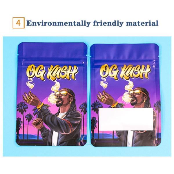 Storage Stand Up Plastic Bags Composite Packaging Bag Printed Food Self Standing Zipper Bag