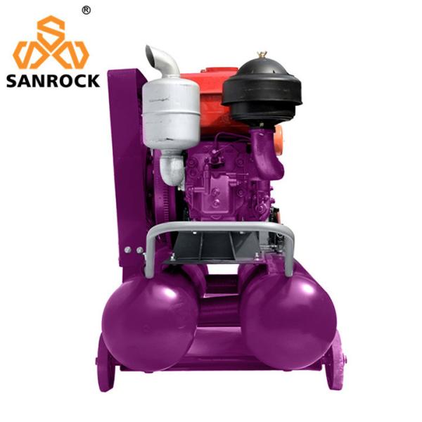 Reciprocating Air Compressor Machine Portable Diesel Power Mini Piston Air Compressor