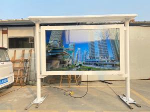China 65 inch landscape type gas and petrol station waterproof 2500 nits screen advertising lcd outdoor kiosk on sale