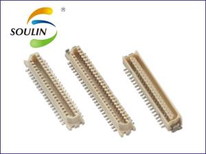China 22P Circuit Board Pin Connectors 0.8mm Pitch Height 4.6 Male Type on sale