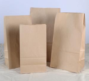 China Eco-friendly Brown Paper Craft Bags,Fashion Food Moisture Proof Resealable Shopping Bag Wholesale on sale