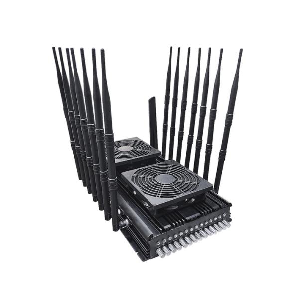 Quality 14 Antennas Multi Functional Mobile Phone Blocker GPS VHF UHF Interference 5-80m for sale