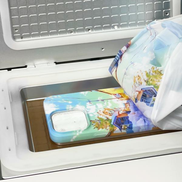 LED Touch Control Mini Cell Phone Case Printing Machine Custom UV Heat Press Transfer Printer For Iphone, Samsung, Huawei