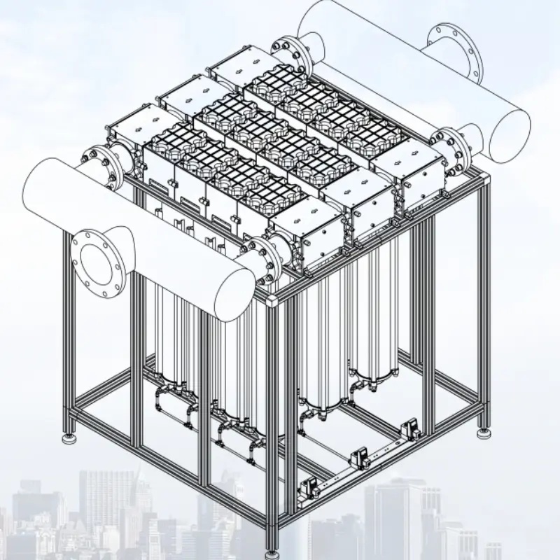 Flow Rate 50-180m3/min Modular Air Filter for Pressure Applications Automatic Drainage System Customizable
