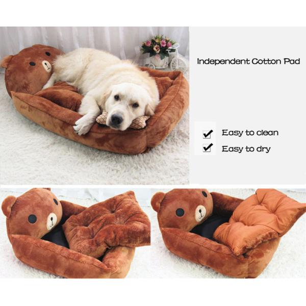 Mechanical Wash Dog Bed Mat Cute Animal Cartoon Shaped For Pet Kennels