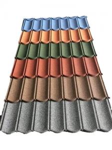 Wholesale Construction Material 2023 New Type Popular Roofing Tile Classic Materials Stone Coated Metal Roofing Tile from china suppliers