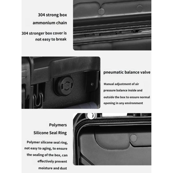 IP67 Waterproof Rolling Tool Box Customizable Industrial Case