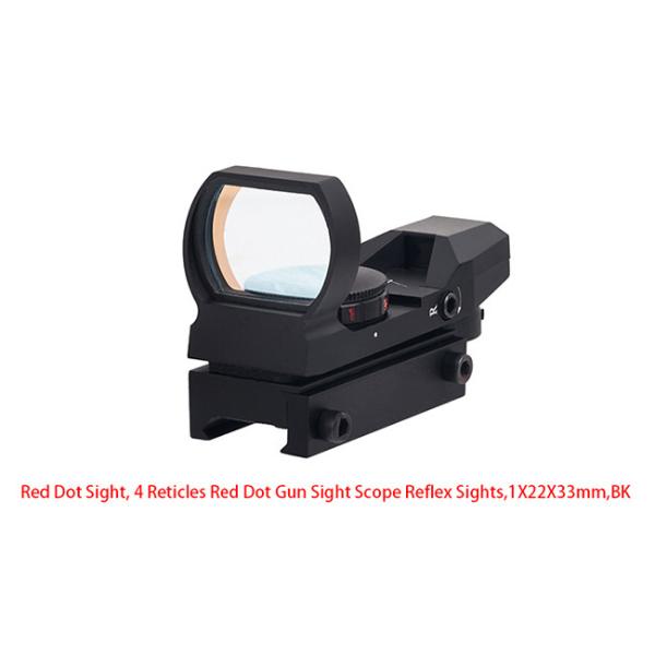 ANS Tactical 1X22X33mm Reflex Sight Scope Adjustable Reticle 4 Styles Red Dot Sight Scope BK