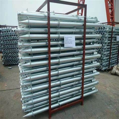 Galvanized Double Leaf Pre Embedded Ground Helical Anchor