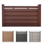 Recycled WPC Composite Fencing Boards Garden Composite Decorative Fence Panels