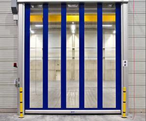 China 2m/S PVC Rapid Roller Door Shutter Roll Up High Speed Interior For Workshop on sale