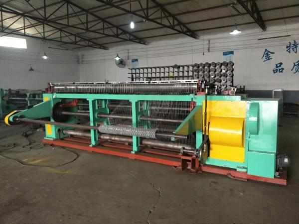 Quality Chicken Cage Straight And Reverse Wire Mesh Weaving Machine , Hexagonal Wire Mesh Machine for sale