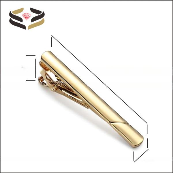 Invisible Setting Men'S Tie Bar Set Silver Black Blue Gold For Regular Ties