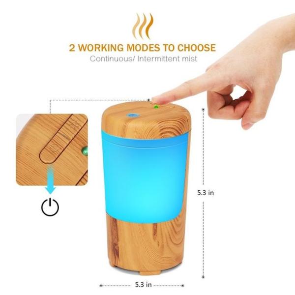 Whisper - Quiet Wood Grain 50ml USB Car Aroma Diffuser