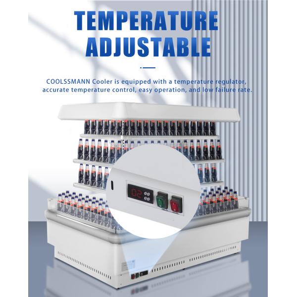 Mini Half Height Food Display Cooler Multideck Beverage Cabinet Refrigerated Case