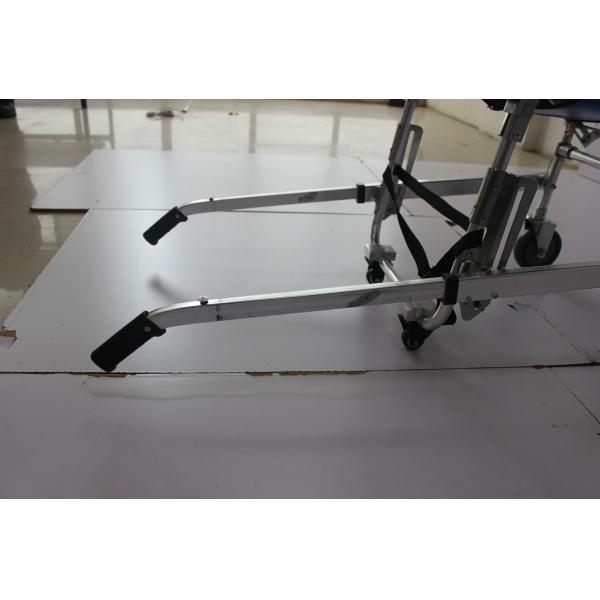 90CM 2 Fold Convertible Wheelchair Cum To Stretcher Hospital Ambulance Aluminum Alloy