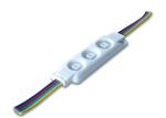 SMD5050 RGB 3leds waterprrof injection led module DC12V for display light box