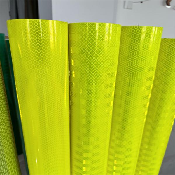 EGP / Diamond Grade High Visibility Micro-Prismatic Reflective Film / Sheeting For Customized Traffic Safety Markings Sign