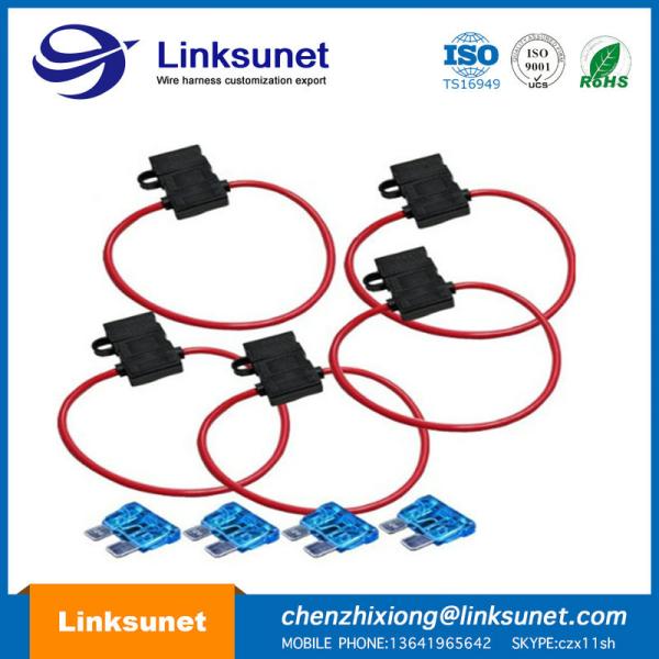 Automotive 35A 12V / 24V / 36V Maxi Fuse Box Wiring Harness UL1015 - 16AWG OD 3.0MM