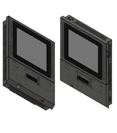 Quality 19" Touch Screen Wall Mounted Kiosk , Multi Function Kiosk For Limited Space for sale