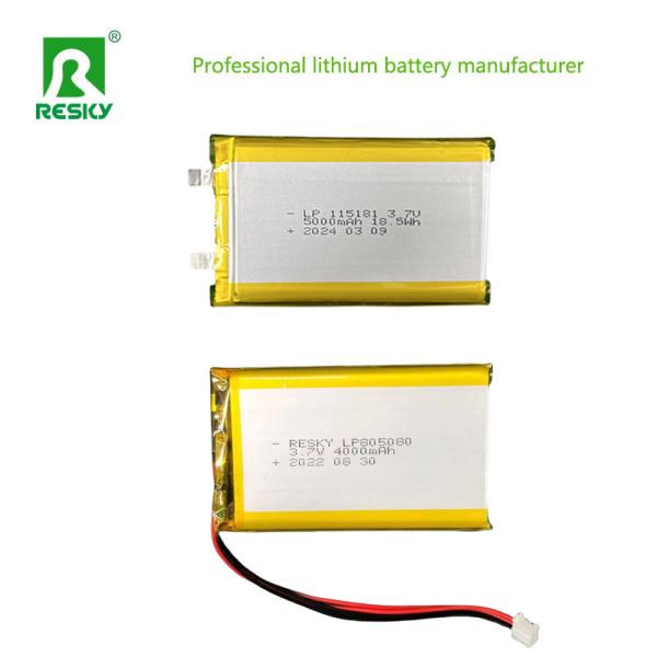 Solar Lithium Polymer Lipo Batteries 805080 3.7V 4000mAh