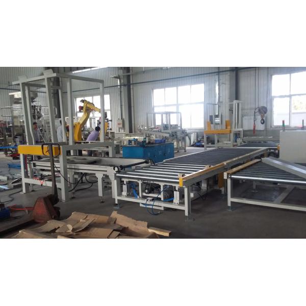 High Strength Pallet Stacking Robot , Palletising Robot With PLC Touch Screen