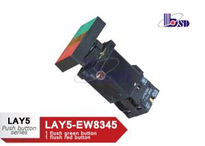 Wholesale LAY5（XB2）-EW8345 spring return flat button push button swithes from china suppliers