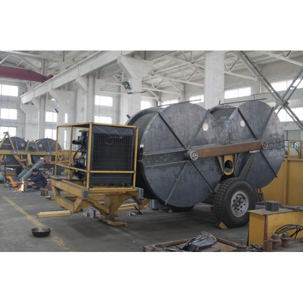 4 or 6 bundled conductors Overhead Line Stringing Equipment Hydraulic Puller Machine 28tons Engine Cummins