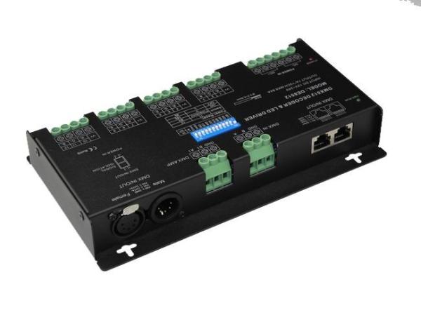Anti - Interference LED DMX512 Decoder Humanized Terminal Design Available 16bit