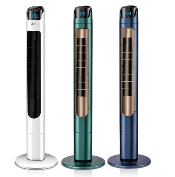 Quality Heater Household Tower Fan Sitting Vertical Remote Control Vaneless Silent Vertical Circulating Fan for sale