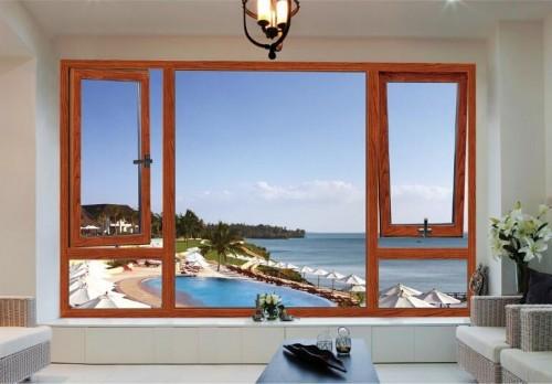 Quality Luxury Homes Wood Aluminium Windows Environment Protective Easy To Install for sale
