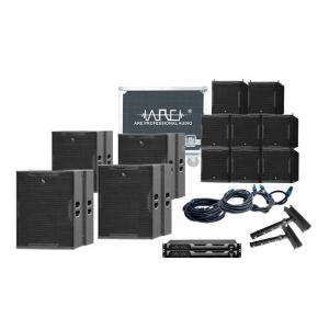 Wholesale ARE Audio Line Array Speaker PA System with Eight Single 10&quot; Full Range and Four 18&quot; Bandpass Subwoofers from china suppliers