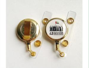 China Printed Promotional Retractable Badge Holders For Badge Holder Lanyards , Nice Looking on sale