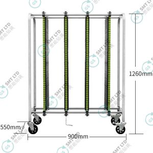 Wholesale ESD PCB Storage Cart 350mm Slot Stainless Steel Trolley from china suppliers