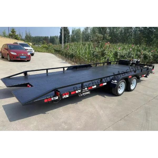5t 5m*2.2m Platform Truck Semi Trailer Axle Double-Axle Electric Brake