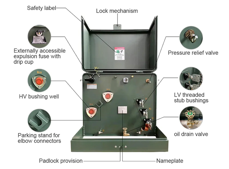 CE Certified 50kVA Single Phase Pad Mounted Transformer for Residential & Commercial Power with Durable Design
