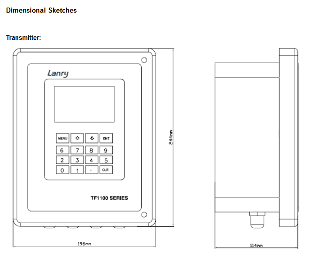 Stable Insertion Ultrasonic Flowmeter Wet Type Transducer With Data Logger