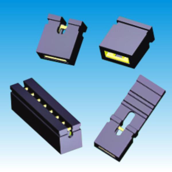 2.0mm Pitch Height 9.5 Mini Jumper Connector Black color Gold flash