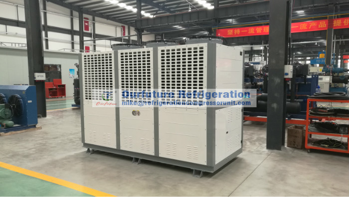 Meat Cold Storage Use Low Temperature Condensing Unit , R404a, With Air Cooled Condenser, Digital Thermostat