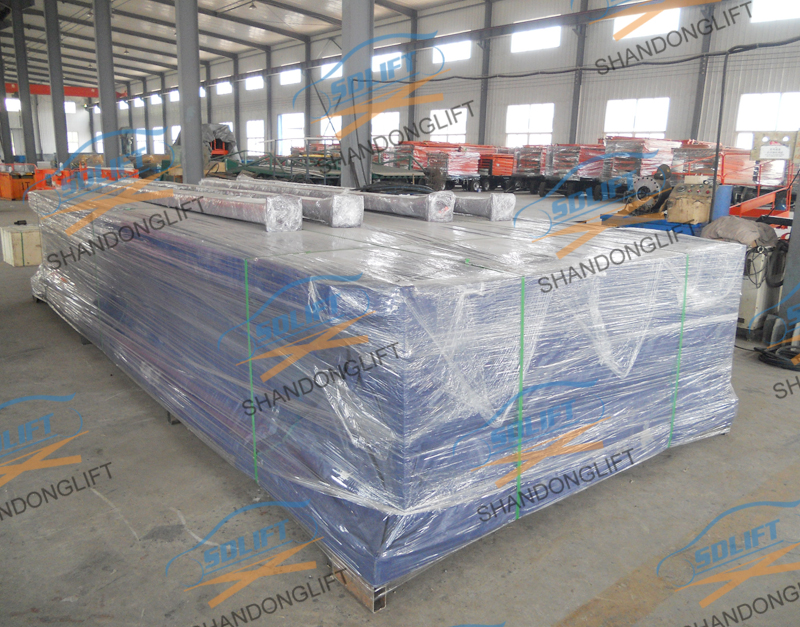 3T+3T 3M Double Deck Car Parking System , Double Platform Scissor Car Lift for Home Garage