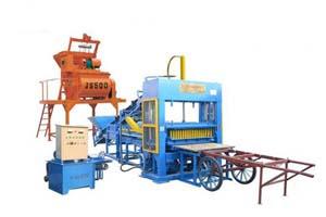 China QT7-25 Semi-automatic Concrete Hollow Block Making Machine on sale