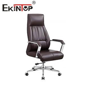 China Luxury Executive Leather Chair Height Adjustable Upholstery Leather Office Chairs on sale
