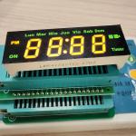 Yellow/Green 4 Digit 7 Segment LED Display For Timer Control