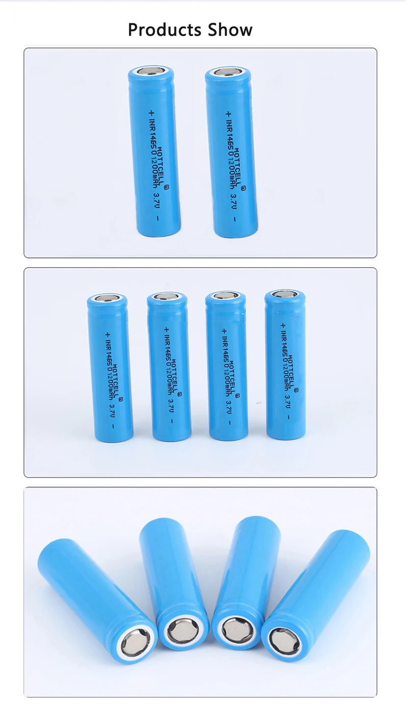 14650 1200mah High Temperature Lithium Battery 3.7v Cylindrical Li Ion Battery