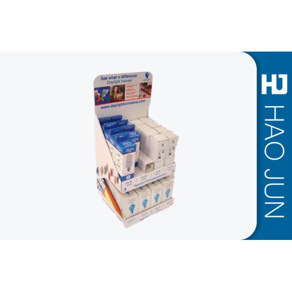 Full Printed Cardboard Counter Display Boxes Plat Packed For Gift Card